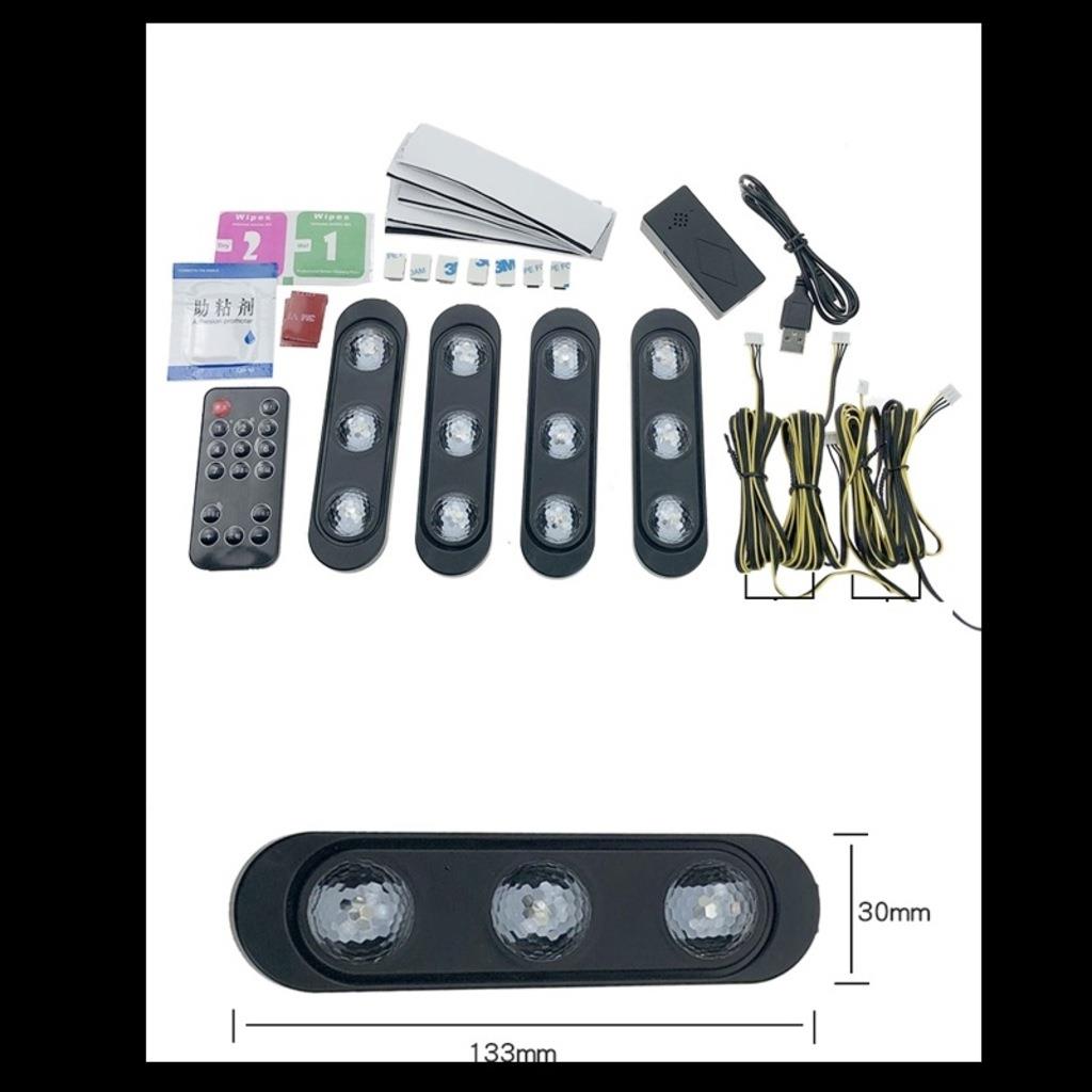 Wimbledon Ayak Altı Disko Atmosfer Led - 4Lü - Ayak Altı LED