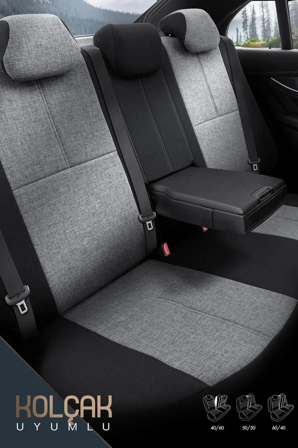 OTOM Voyager Boyun Yastıklı Oto Koltuk Kılıfı - Binek - Görsel 10