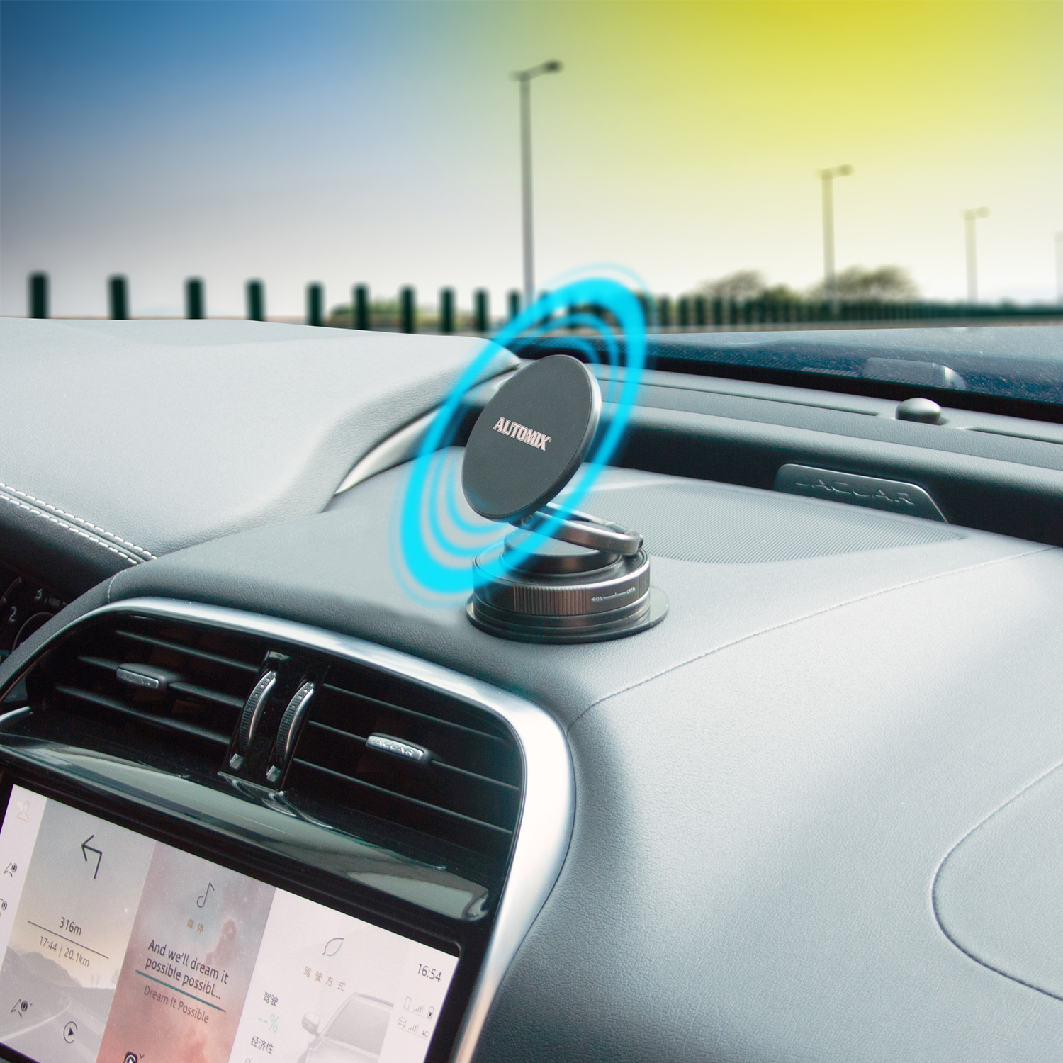 Automix Magsafe Çok Açılı Manyetik Araç Telefon Tutucu - Telefon Tutucu