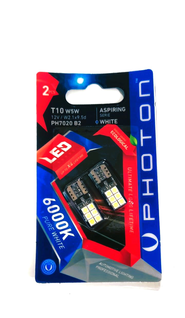 Photon 12V Beyaz Led - T10 W5W / 12Led 7020 B2 - Park LED