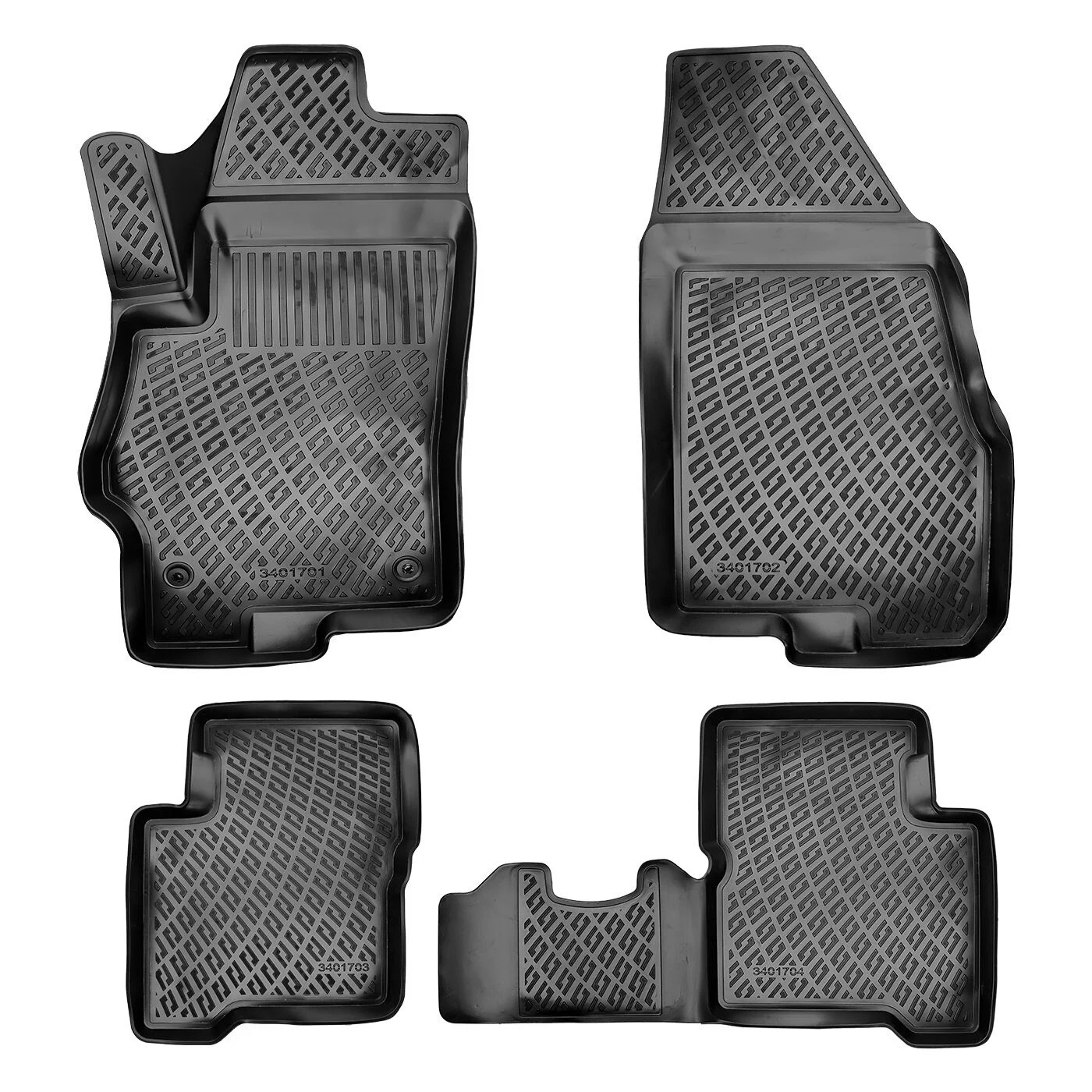 Rizline  Fiat Linea 2007 Sonrası / 3D Tam Uyumlu Havuzlu Paspas - Tam Uyumlu Paspas (Sahler-Rizline-Lider)