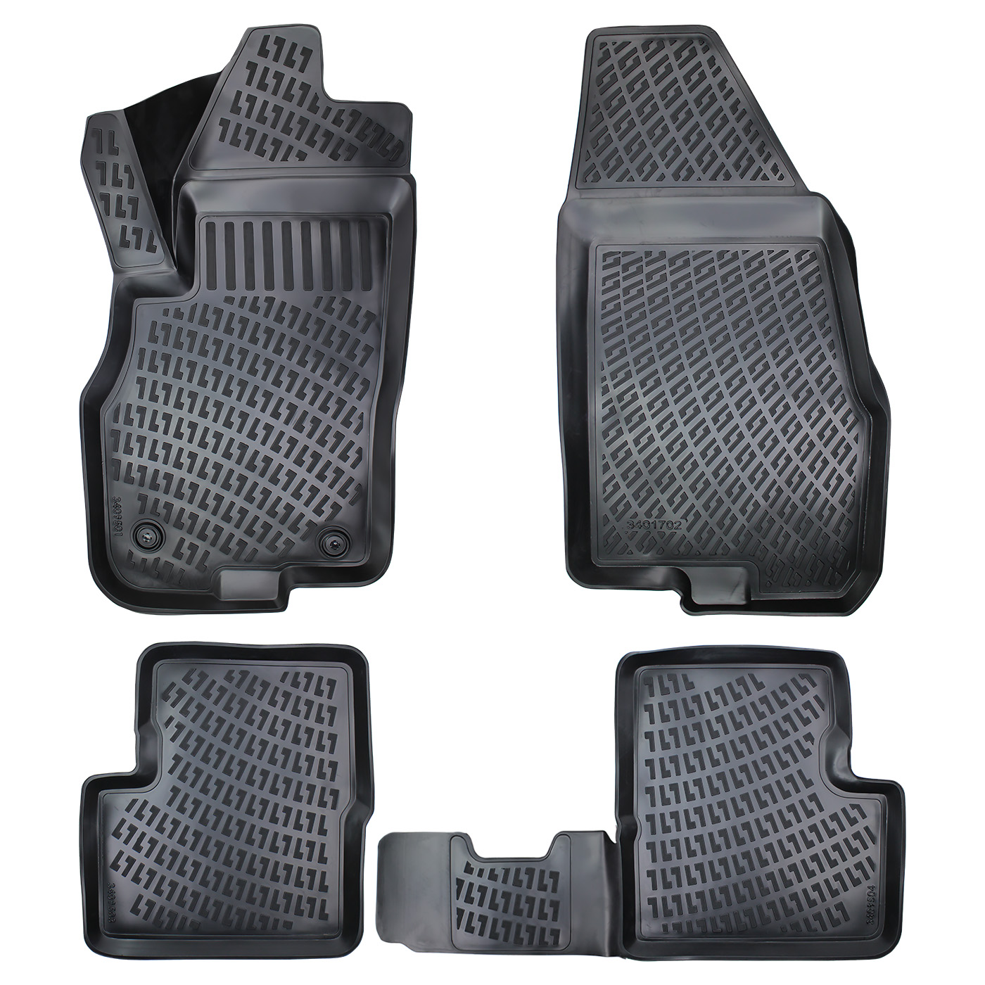 Rizline Fiat Punto  Evo / 3D Tam Uyumlu Havuzlu Paspas - Tam Uyumlu Paspas (Sahler-Rizline-Lider)