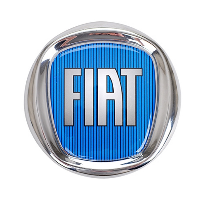 Nikel Kırmızı Fiat Arma Mavi (Büyük) 12 Cm - Arma & Sticker