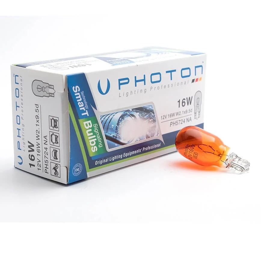 Photon 12V 16W T15 Tip Dipsiz Ampul Turuncu / 1 Adet - Park Ampulü