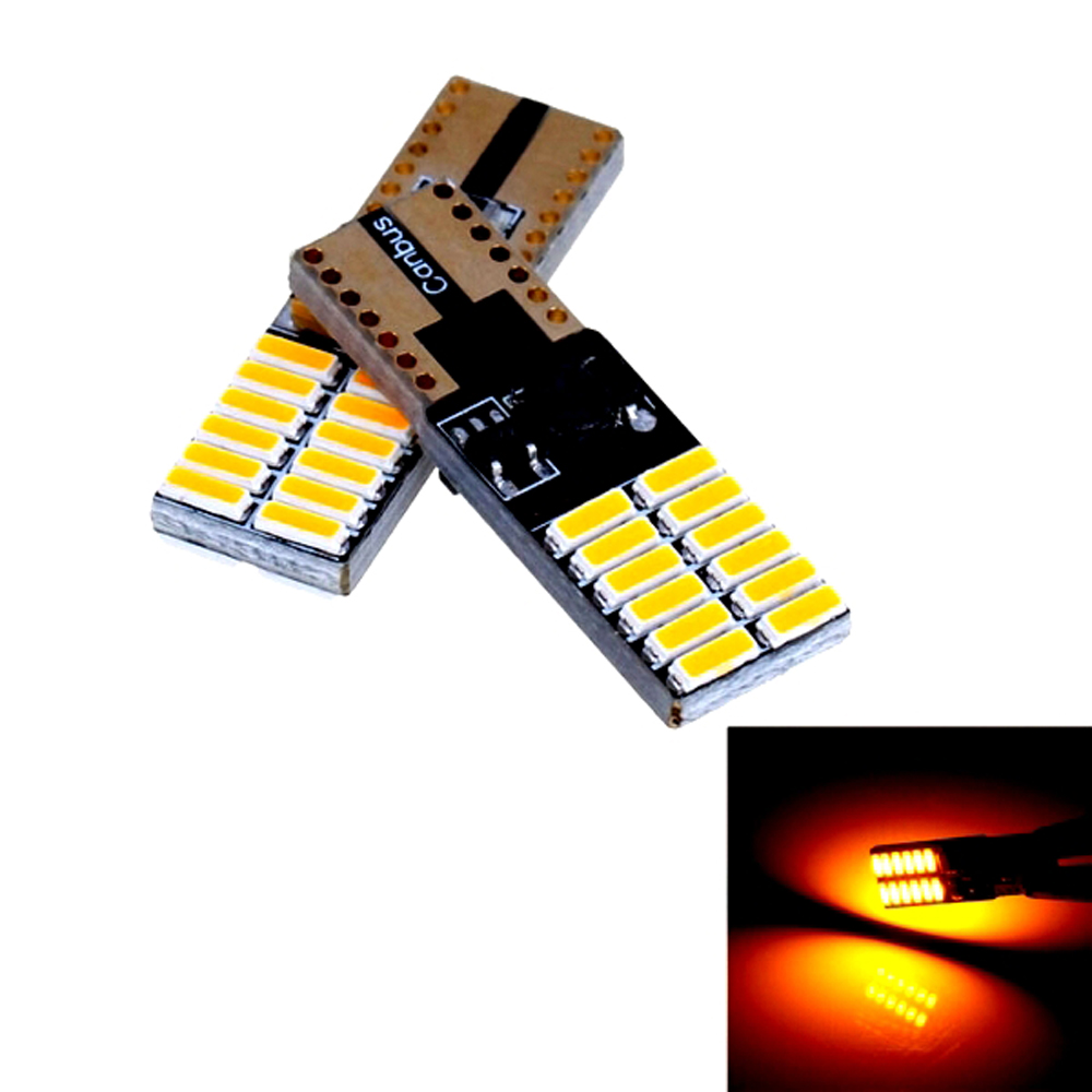 T10 Dipsiz Smd Park Ampulü 24 Ledli – Turuncu - Park LED
