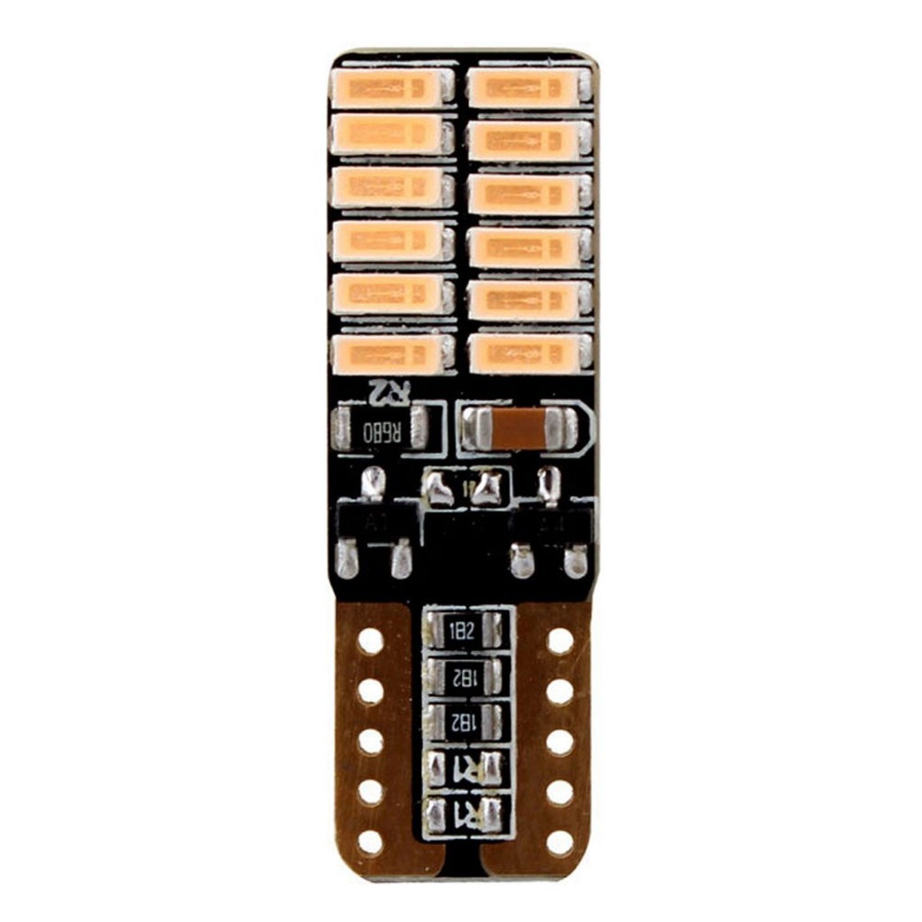 T10 Dipsiz Smd Park Ampulü 24 Ledli – Turuncu - Park LED