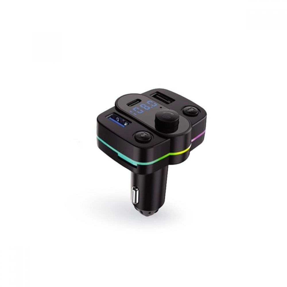 LKW-1 Bluetooth FM Transmitter Araç İçi Müzik Çalar USB Şarjlı Çakmaklık - Bluetooth AUX / FM Transmitter