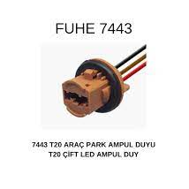 T20 1016 Dipsiz Plastik Soket Duy (3 Kablolu) / 1 Adet - Far Soketi