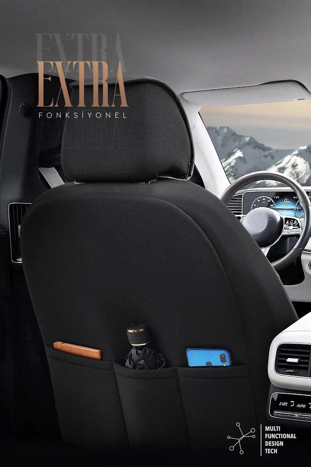 OTOM Advanced Tay Tüyü Oto Koltuk Kılıfı - Binek - Görsel 10