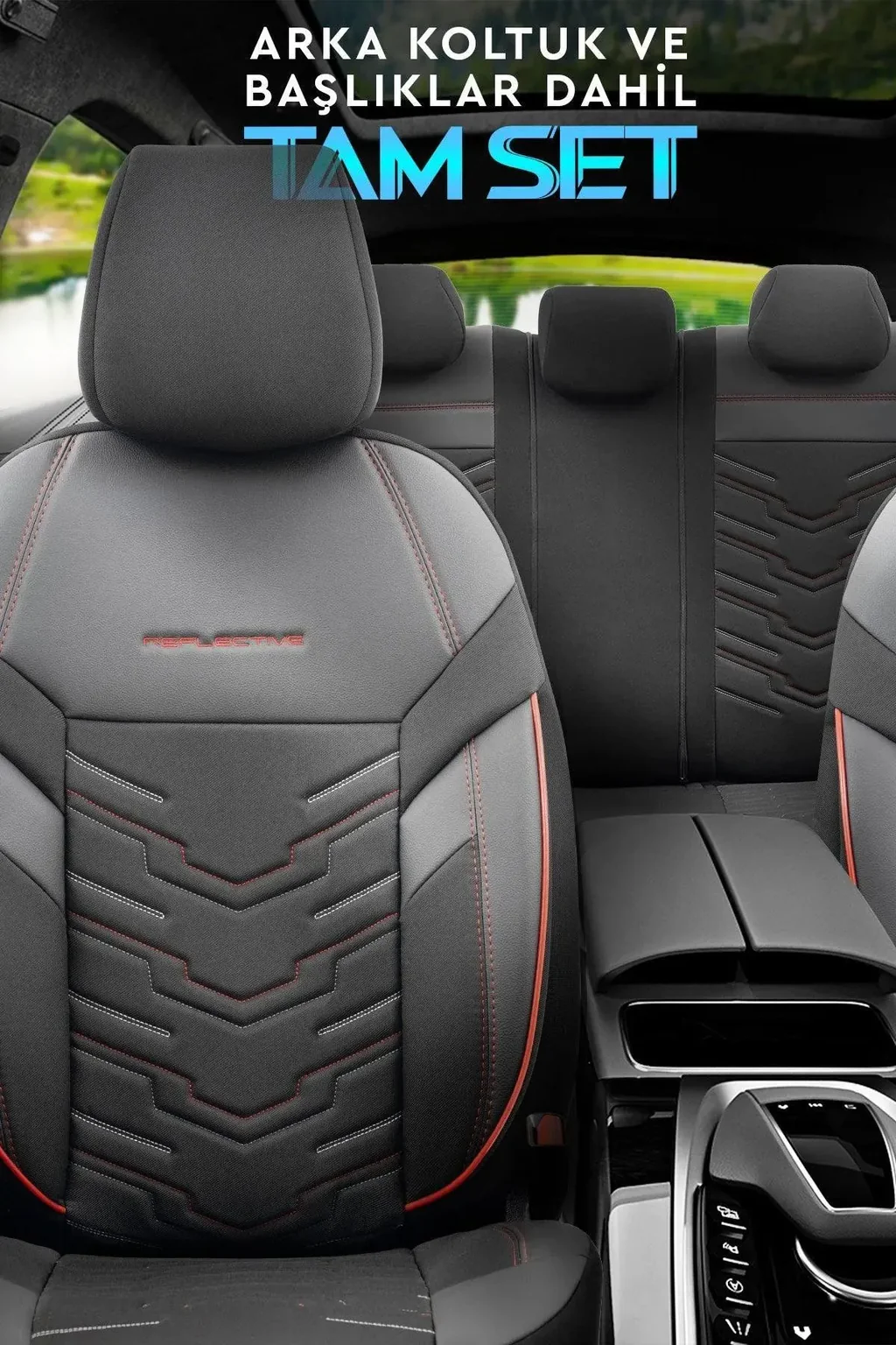 OTOM Reflective Oto Koltuk Kılıfı - Binek - Görsel 6