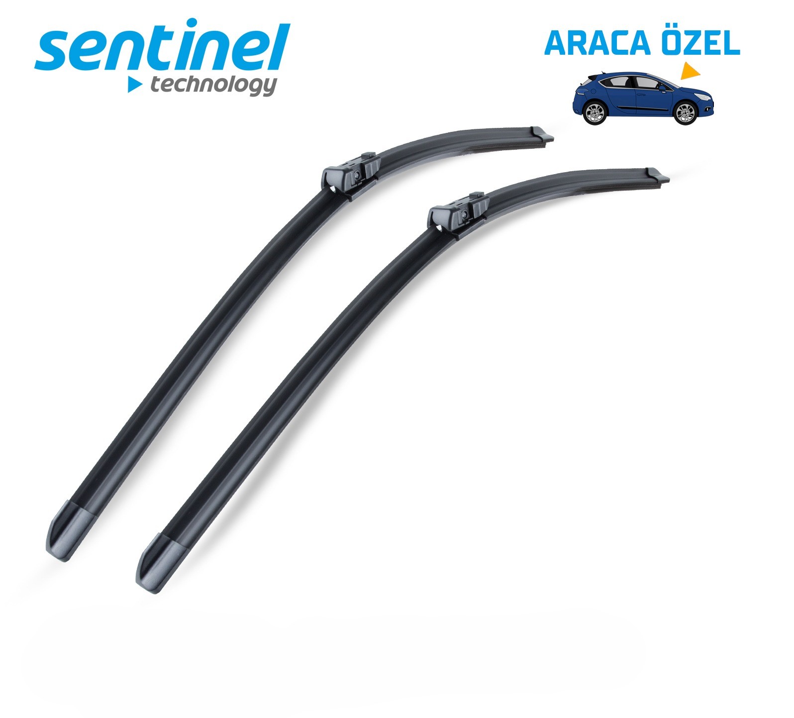 Sentinel ÖN Silecek Takım - Audi A1, Sportback 2011-2018 / 600mm 410mm - Araca Özel Ön Silecek TAKIM