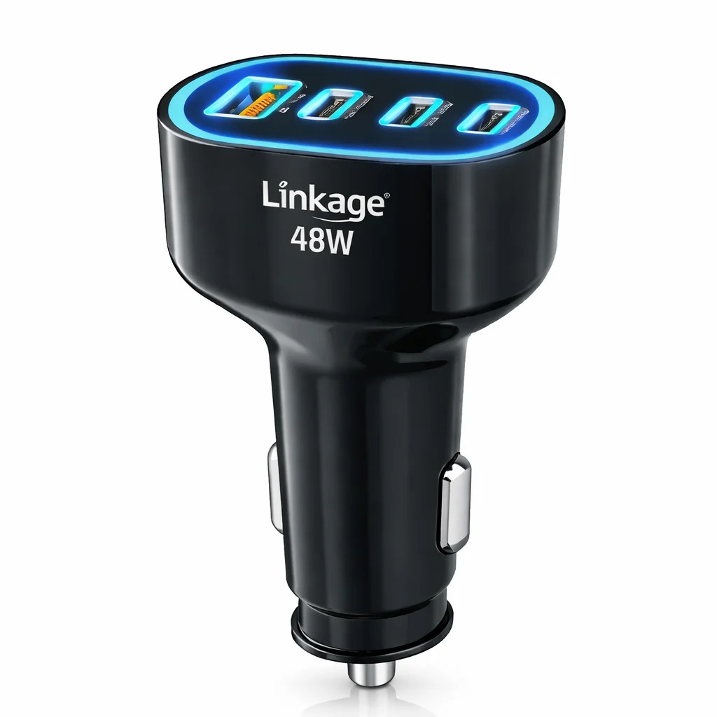 Linkage LNC-03 ACC 4'lü PD Hızlı Çakmaklık Şarj Aleti 48W - Çakmaklık Şarj Aleti