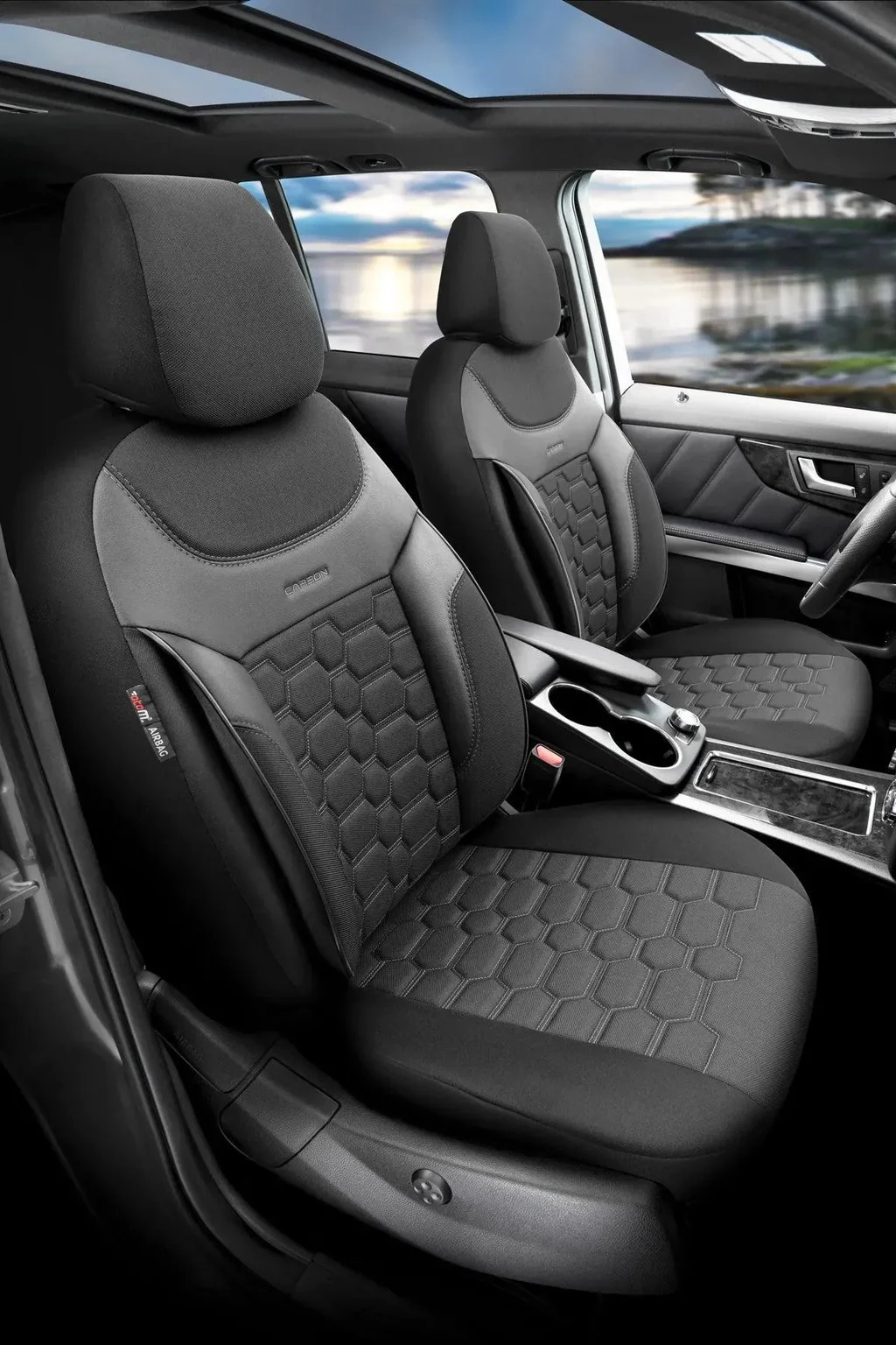 OTOM Carbon Jakar Oto Koltuk Kılıfı - Binek - Görsel 4