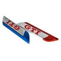 Metal Gümüş GTI Bıçak Model Oto Arma Sticker / 2 Adet Kırmızı