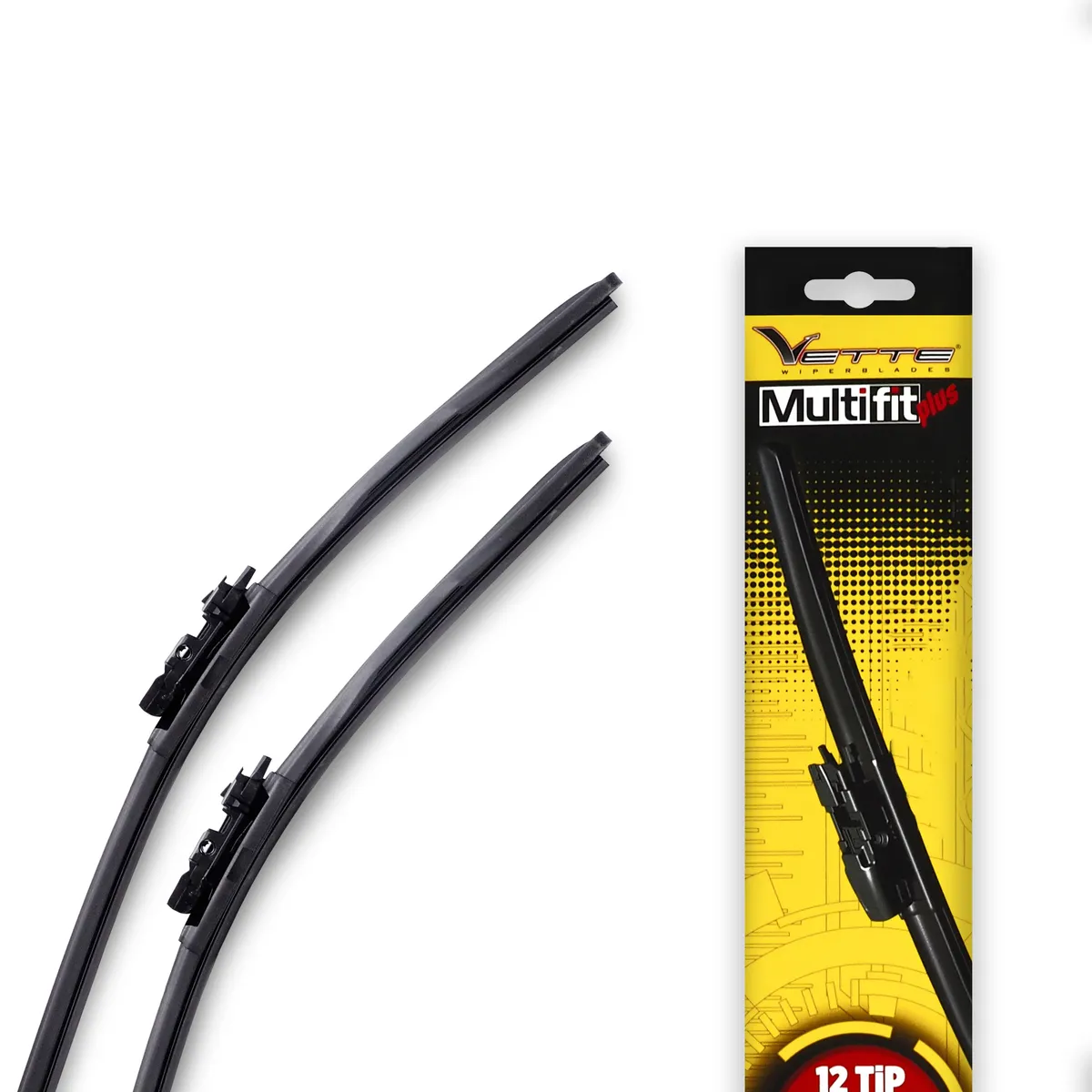 Vette Plus Multifit 450 mm Muz Silecek Araba Araç Otomobil Oto Ön Cam Silecek Silgeç - 1 Adet - Aparatlı Silecek