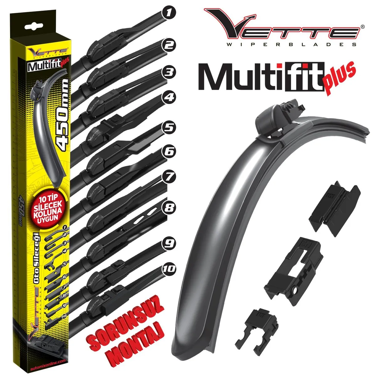Vette Plus Multifit Silecek 510 Mm / 1 Adet - Aparatlı Silecek