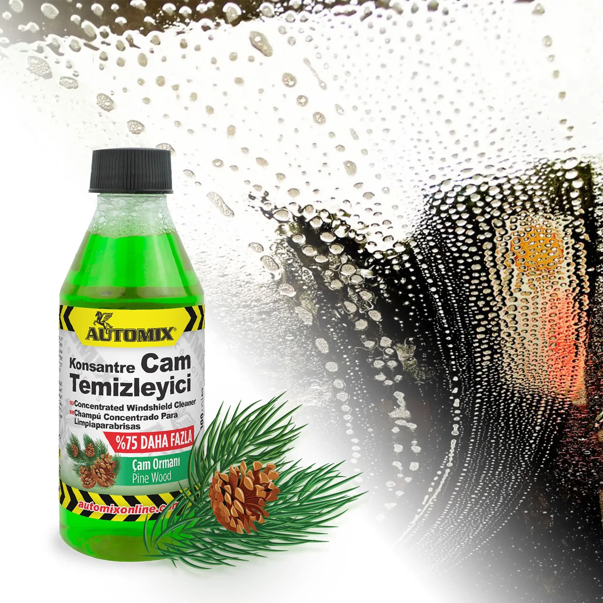 Automix Konsantre Cam Temizleyici 4lü Paket - 400 ML - Silecek Suyu