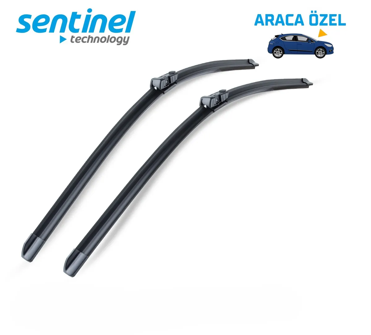 Sentinel ÖN Silecek Takım - Skoda Rapid 2011 -> / 600mm 410mm - Araca Özel Ön Silecek TAKIM