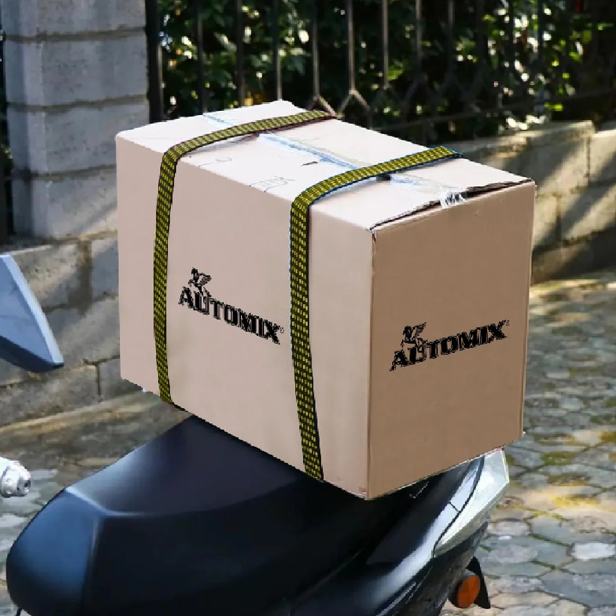 Automix Çok Amaçlı Yük Sabitleme Seti - Metal Kancalı Esnek File + 2 Metreye Kadar Esneyen Latex Gergi Lastiği - Bagaj Lastiğ