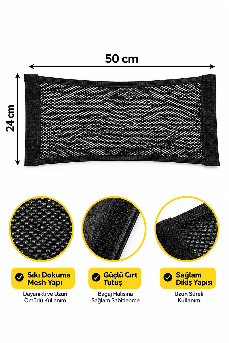 Automix File Cep Organizer 24 Cm X 50 Cm - Bagaj Lastiği