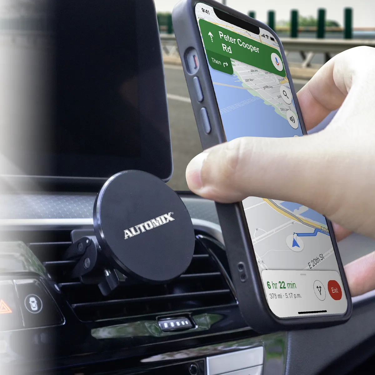 Automix Mıknatıslı Magsafe Araç Telefon Tutucu - Klima Izgarası Tipi - Telefon Tutucu