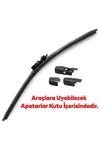 Vette Plus Multifit 660 mm Muz Silecek Araba Araç Otomobil Oto Ön Cam Silecek Silgeç - 1 Adet - Aparatlı Silecek