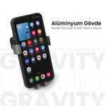 Automix Gravity Alüminyum Gövde Havalandırmaya Takılan Telefon Tutucu - Telefon Tutucu