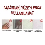 60 Parça Çok Amaçlı Çift Taraflı Bant 1 Cm X 4 Cm - Çift Taraflı Bant