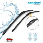 Sentinel ÖN Silecek Takım - Honda Civic 2006-2012 / 650mm 580mm - Araca Özel Ön Silecek TAKIM