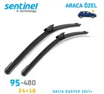 Sentinel ÖN Silecek Takım - Dacia Duster 2017>>> / 600mm 450mm - Araca Özel Ön Silecek TAKIM - Görsel 2
