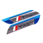 Metal Gümüş TRD Bıçak Model Oto Arma Sticker / 2 Adet Mavi - Arma & Sticker