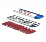 Metal Gümüş GTI Bıçak Model Oto Arma Sticker / 2 Adet Mavi - Arma & Sticker