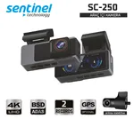 Senti̇nel Kayıt Ci̇hazı 4K 3.2" Ekran 2 Kameralı - Araç İçi Kamera