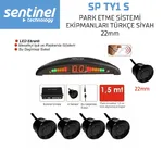 Sentinel Ekranlı Park Sensörü 22Mm - Siyah Türkçe - Park Sensörü