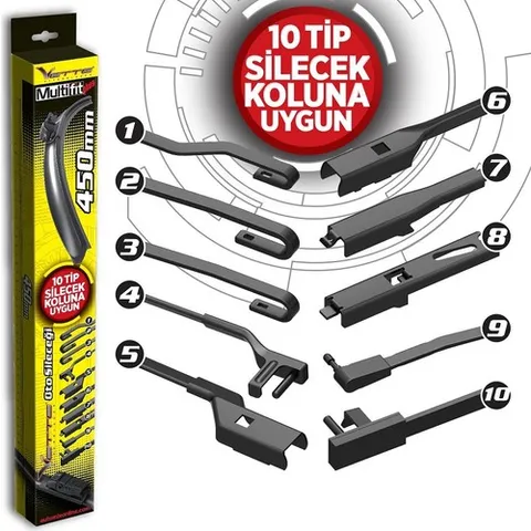 Vette Plus Multifit Silecek 550 Mm / 1 Adet - Aparatlı Silecek