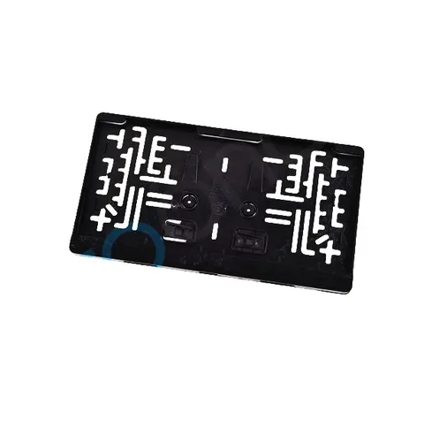 Motor Plaka Altlığı Siyah (kare) 25 X 17.5 Cm / 1 Adet - Plastik Plakalık