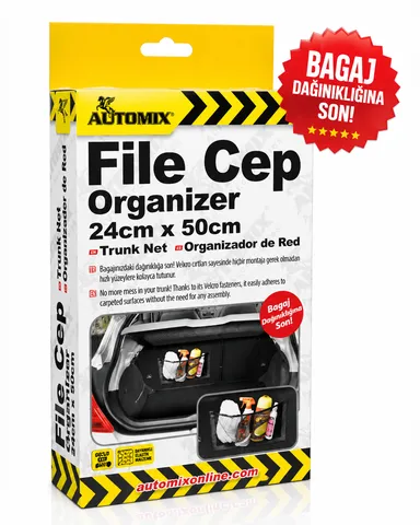 Automix File Cep Organizer 24 Cm X 50 Cm - Bagaj Lastiği