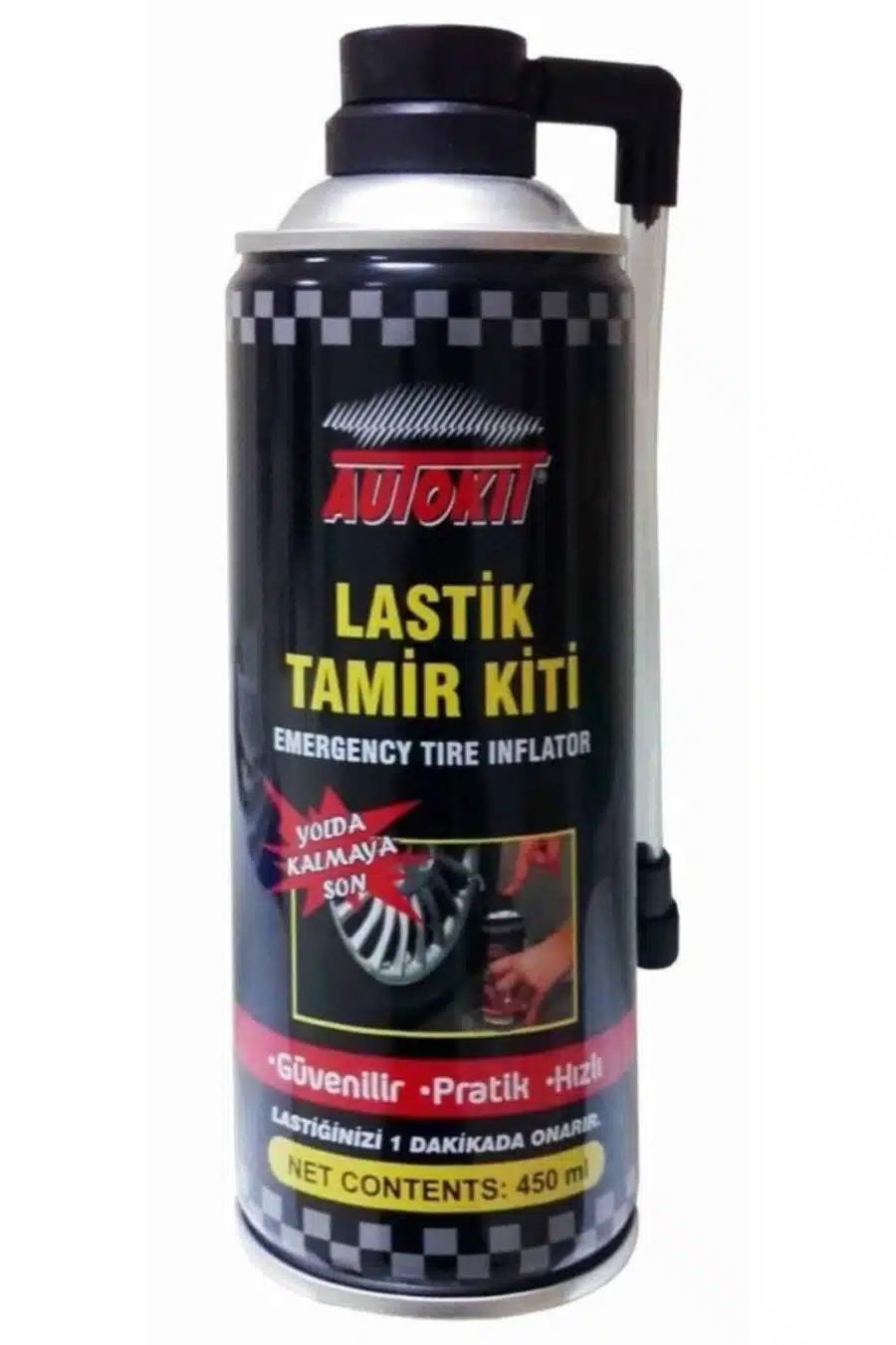 Autokit Lastik Tamir Kiti Bakım Tamir Spreyi 450 ml Koltuk Arkası Organizer budaolsun.com