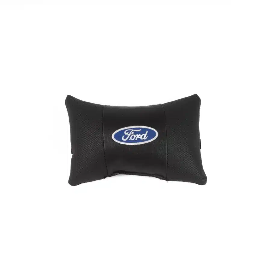 Siyah Deri Ford Logolu 2 Adet Oto Boyun Yastığı Boyun Yastığı budaolsun.com