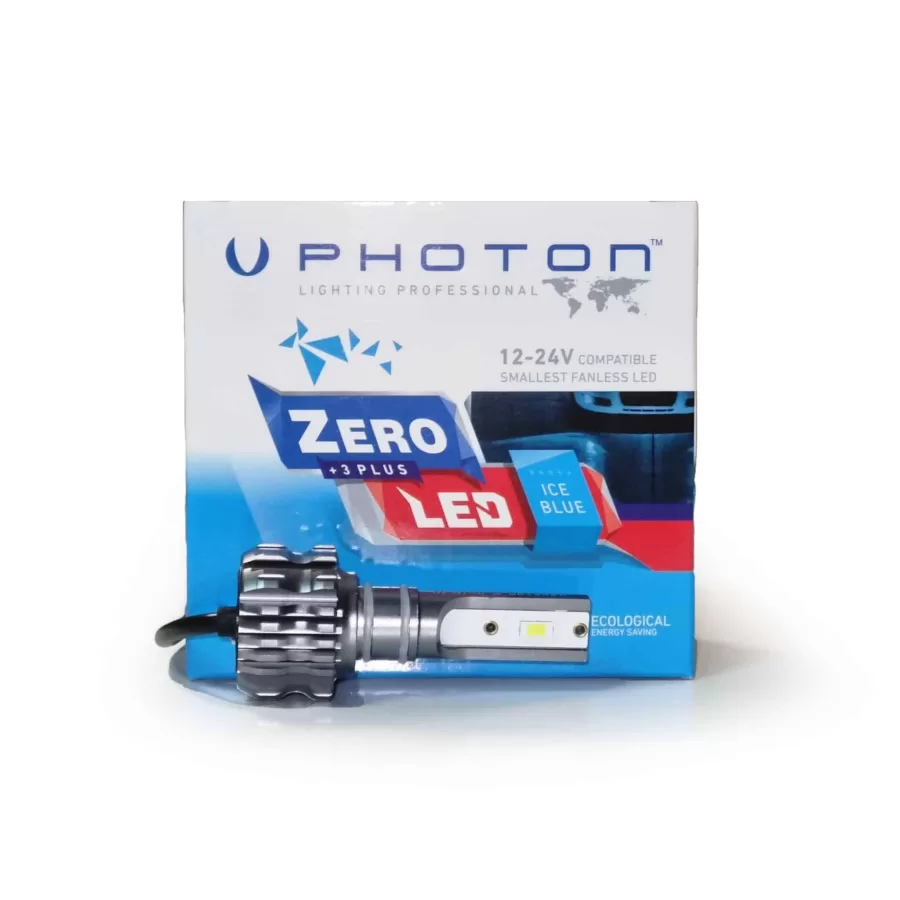 Photon Zero H8-H9-H11-H16 +3 Plus Fansız Led BUZ MAVİ Xenon LED budaolsun.com