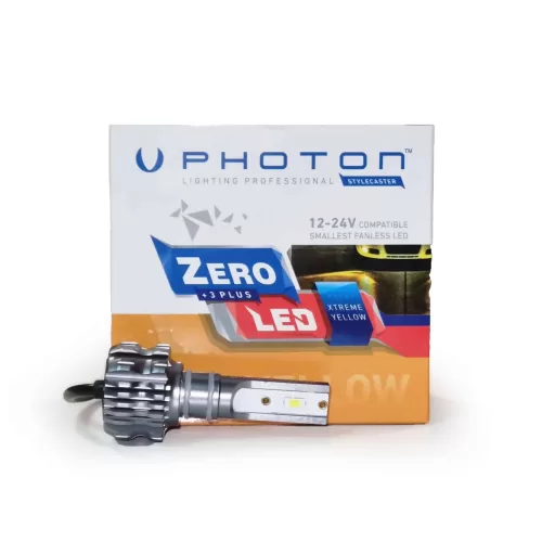 Photon Zero Sarı H1 +3 Plus Fansız Led 12-24V Xenon LED budaolsun.com