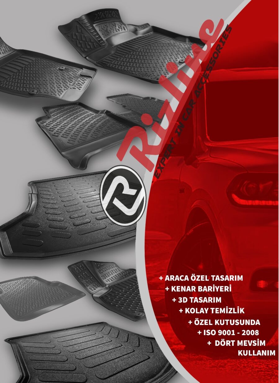 Rizline Dacia Sandero  12 – 20  / 3D Tam Uyumlu Havuzlu Paspas Tam Uyumlu Paspas (Sahler-Rizline-Lider) budaolsun.com