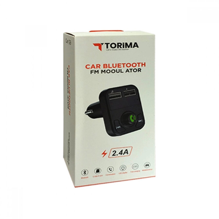 Torima G9 Bluetooth Fm Transmitter | 2.4A Araç Şarjı Bluetooth AUX / FM Transmitter budaolsun.com